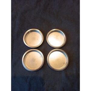 4 Silver Sliding Door Hardware Handle Pocket Door Finger Pull Pulls Set